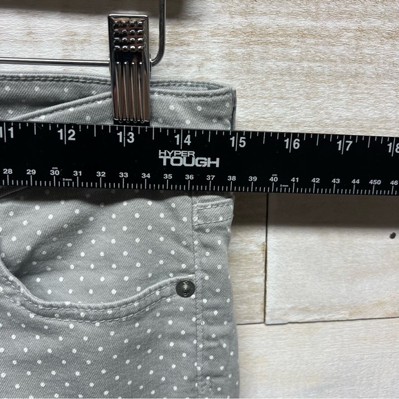 AG Adriano Goldschmied Jeans Womens 27 Stevie Ankle Slim Straight Gray Polka Dot - Picture 14 of 16